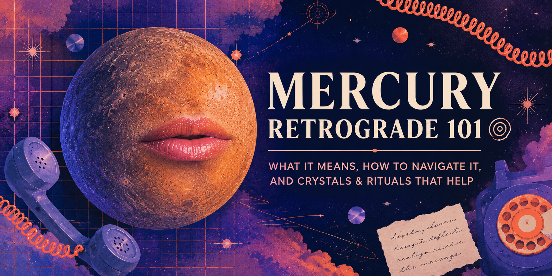 Mercury Retrograde 101 🌀: What It Means, How to Navigate It & the Best Crystals for Mercury Retrograde