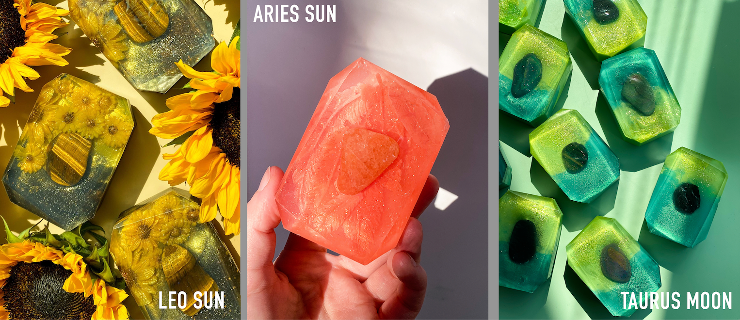 Discover Our Zodiac Collection of Self-Care Bar Soaps and Bath Bombs