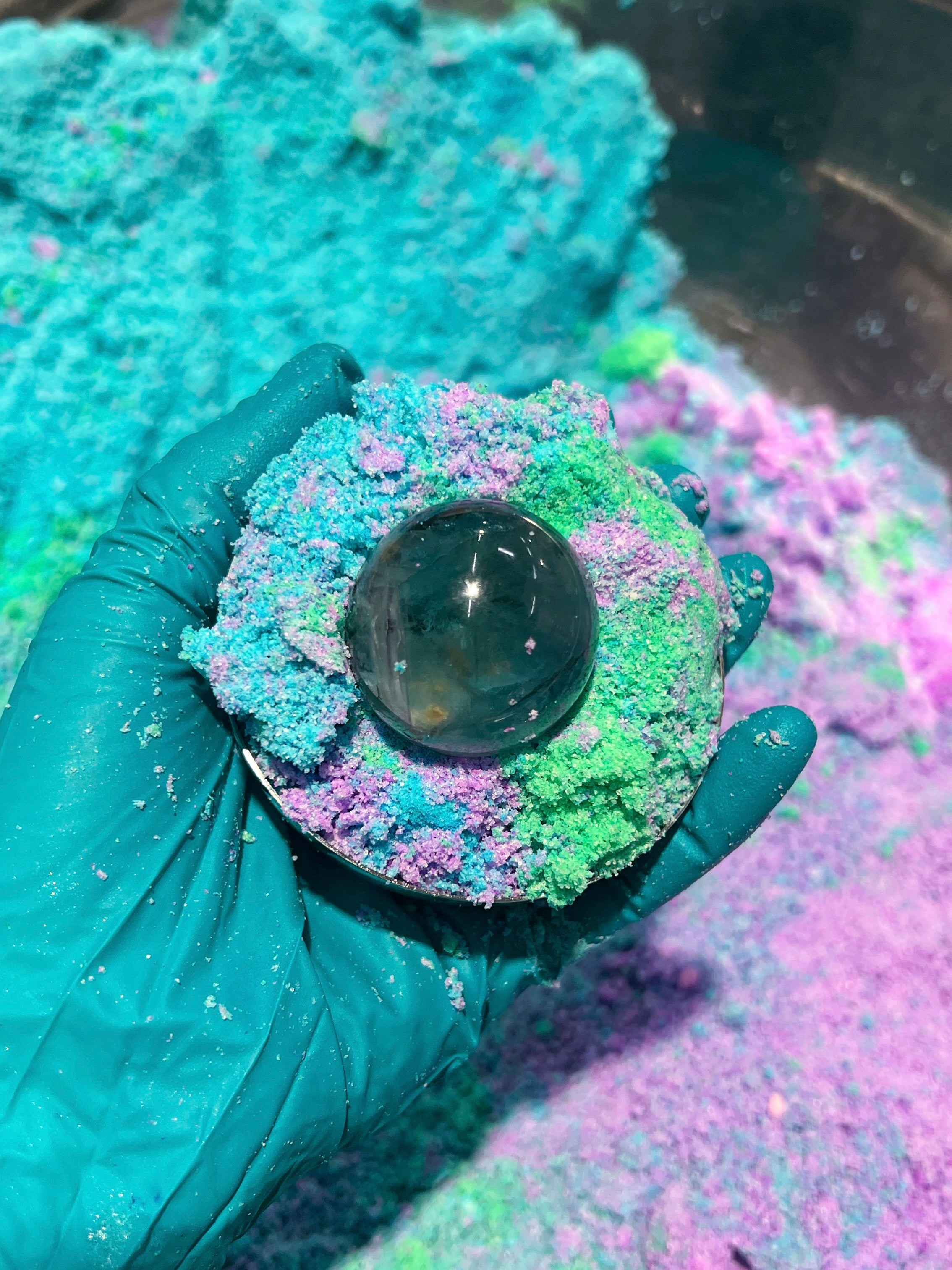 Rainbow Fluorite Bath Bomb