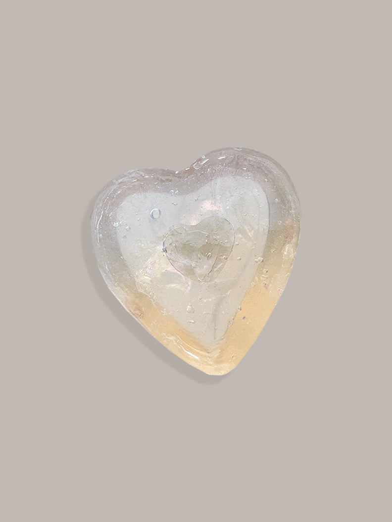 Smoky Quartz Heart Soap