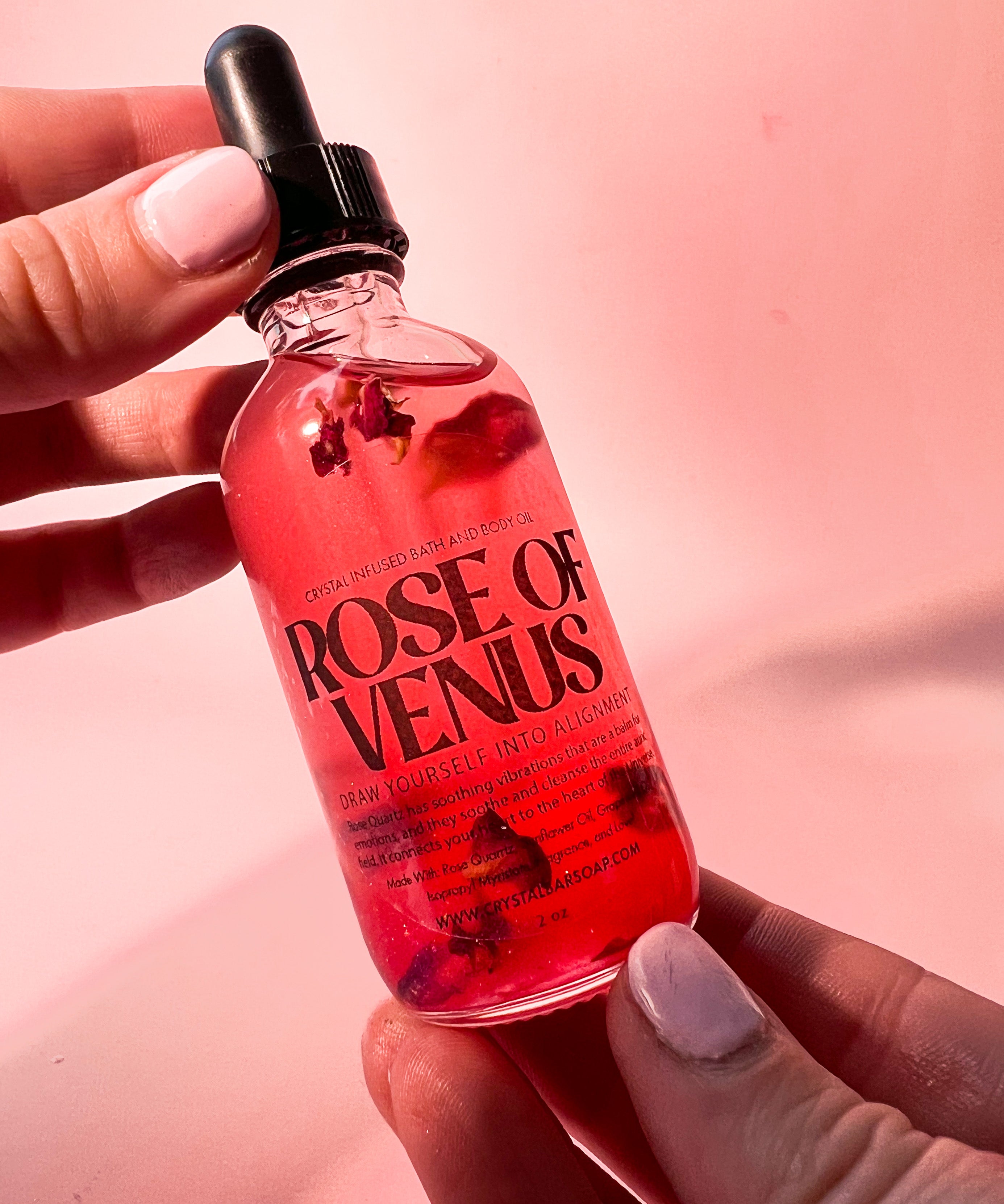 Rose of Venus Body Oil - Love Drawing Oil for Deep Connection & Romance Crystal Bar Soap Rose of Venus Body Oil - Love Drawing Oil for Deep Connection & Romance Crystal Bar Soap